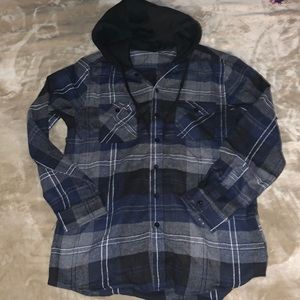 Hooded flannel